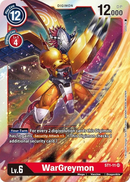 Image for WarGreymon (ST1-11 SR) (ST-1) - Digimon Card Game