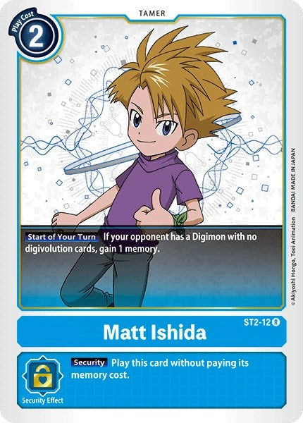 Image for Matt Ishida (ST2-12 R) (ST-2) - Digimon Card Game
