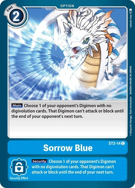 Image for Sorrow Blue (ST2-14 C) (ST-2) - Digimon Card Game