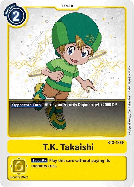 Image for T.K. Takaishi (ST3-12 R) (ST-3) - Digimon Card Game