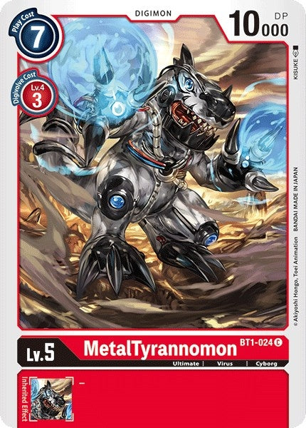 Image for MetalTyrannomon (BT1-024 C) (BT01-03A) - Digimon Card Game