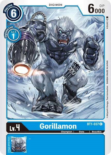 Image for Gorillamon (BT1-037 C) (BT01-03A) - Digimon Card Game