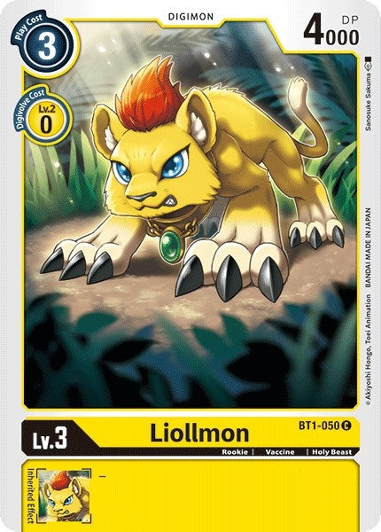 Image for Liollmon (BT1-050 C) (BT01-03A) - Digimon Card Game