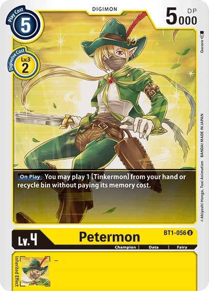 Image for Petermon (BT1-056 U) (BT01-03A) - Digimon Card Game