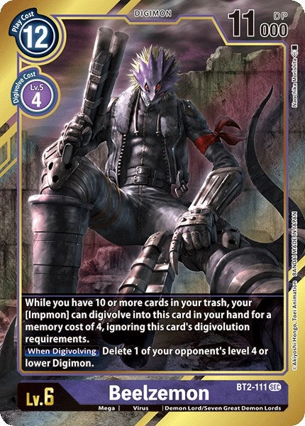 Image for Beelzemon (Alternate Art) (BT2-111 SEC) (BT01-03A) - Digimon Card Game