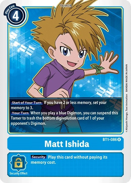 Image for Matt Ishida - BT1-086 (BT1-086 R) (BT01-03A) - Digimon Card Game