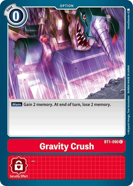 Image for Gravity Crush (BT1-090 C) (BT01-03A) - Digimon Card Game