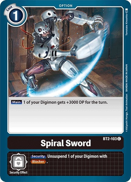 Image for Spiral Sword (BT2-103 C) (BT01-03A) - Digimon Card Game