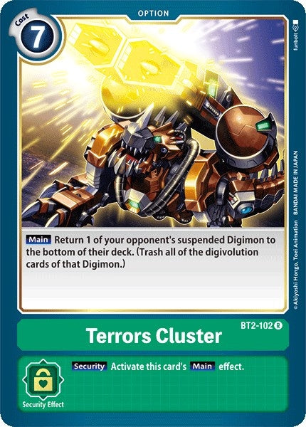 Image for Terrors Cluster (BT2-102 R) (BT01-03A) - Digimon Card Game