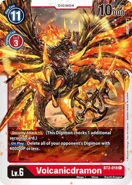 Image for Volcanicdramon (BT2-018 C) (BT01-03A) - Digimon Card Game