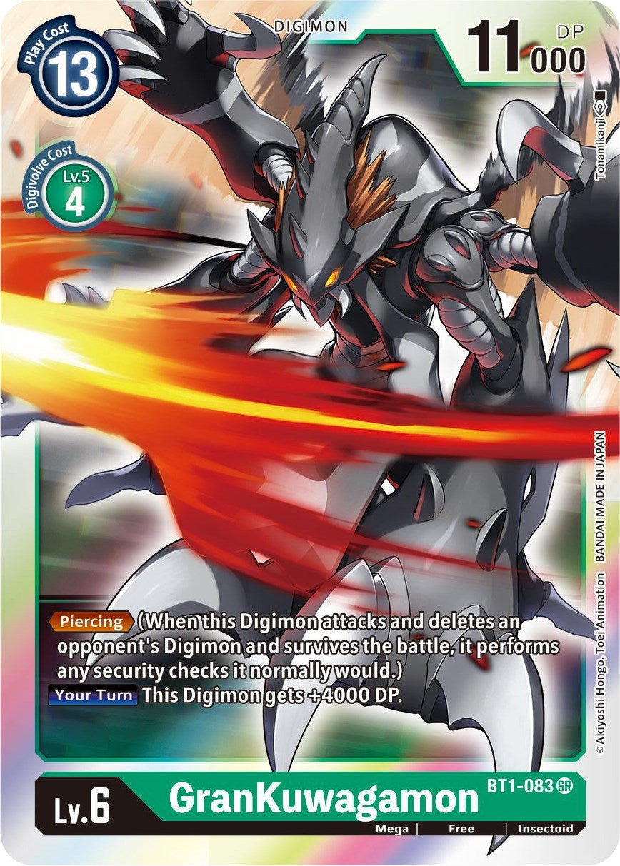 Image for GranKuwagamon (BT1-083 SR) (BT01-03B) - Digimon Card Game