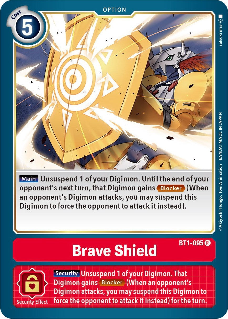Image for Brave Shield (BT1-095 R) (BT01-03B) - Digimon Card Game