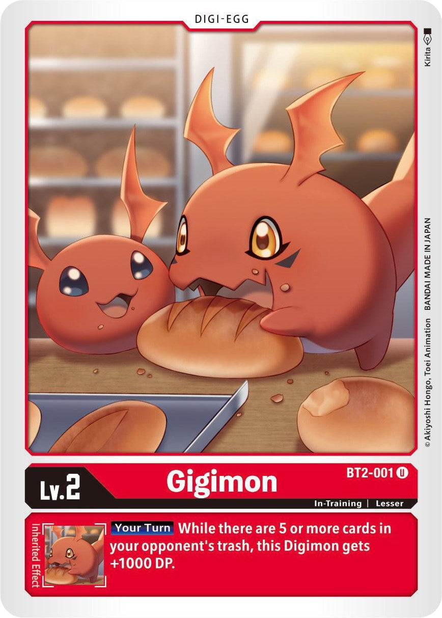 Image for Gigimon (BT2-001 U) (BT01-03B) - Digimon Card Game