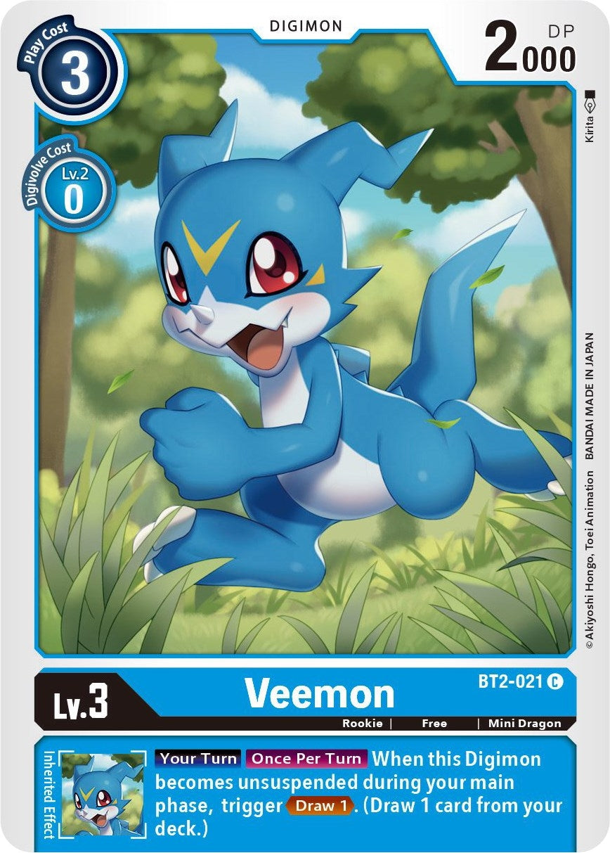 Image for Veemon - BT2-021 (BT2-021 C) (BT01-03B) - Digimon Card Game