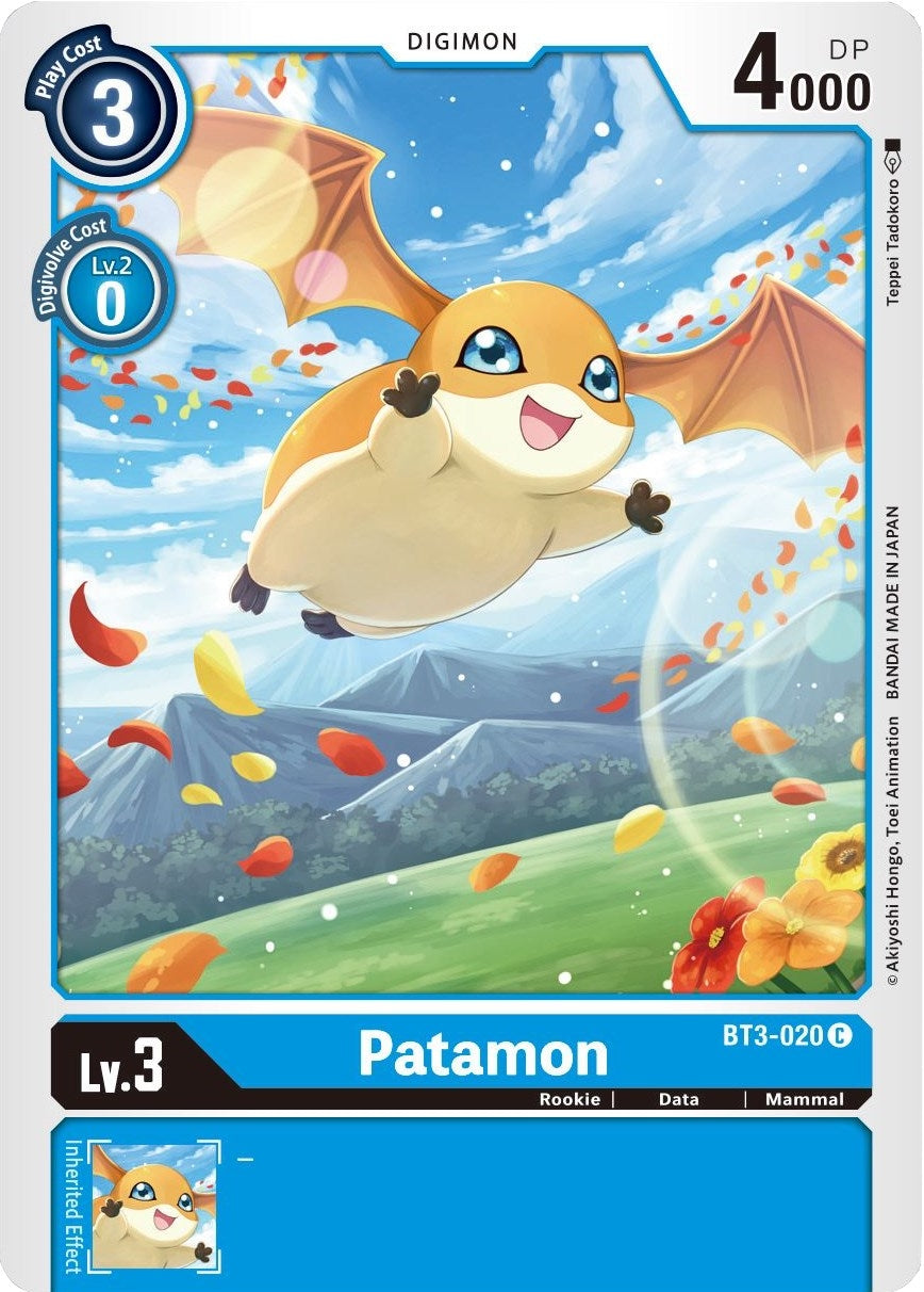 Image for Patamon - BT3-020 (BT3-020 C) (BT01-03B) - Digimon Card Game