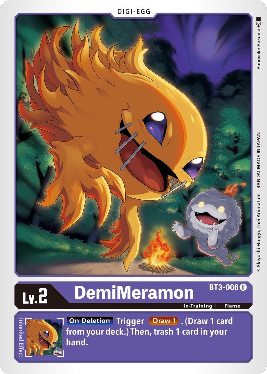 Image for DemiMeramon (BT3-006 U) (BT01-03B) - Digimon Card Game