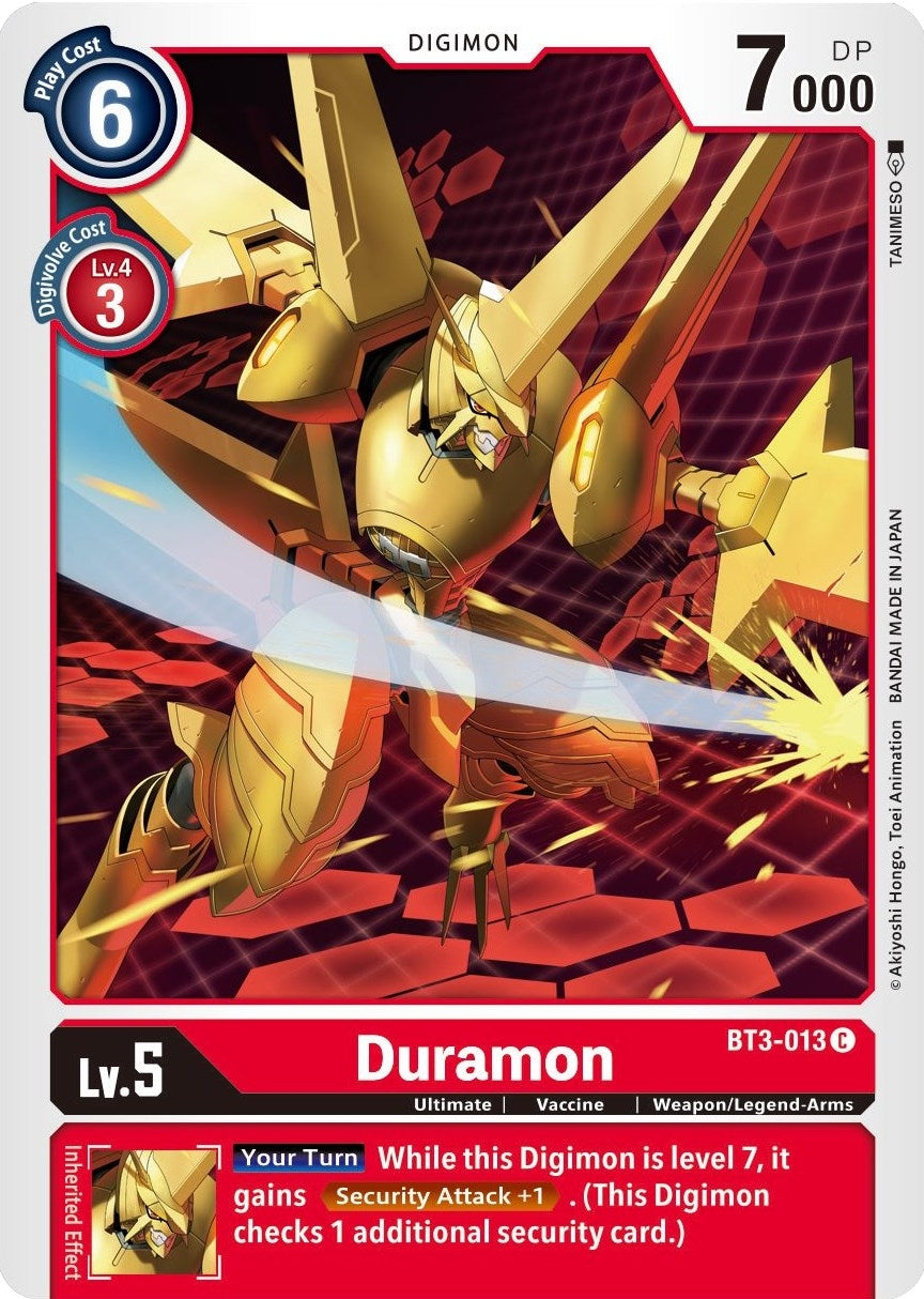 Image for Duramon (BT3-013 C) (BT01-03B) - Digimon Card Game