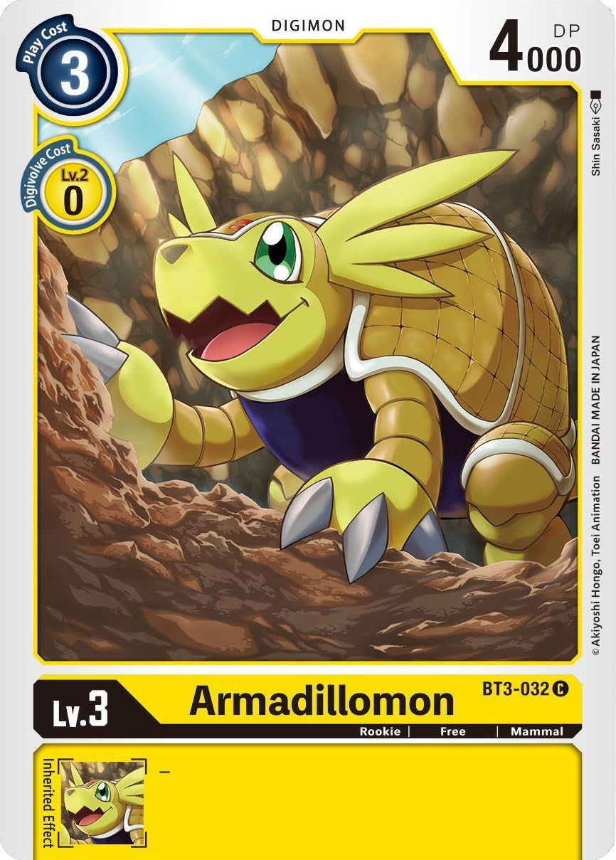 Image for Armadillomon - BT3-032 (BT3-032 C) (BT01-03B) - Digimon Card Game
