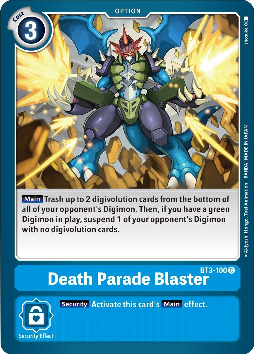 Image for Death Parade Blaster (BT3-100 C) (BT01-03B) - Digimon Card Game