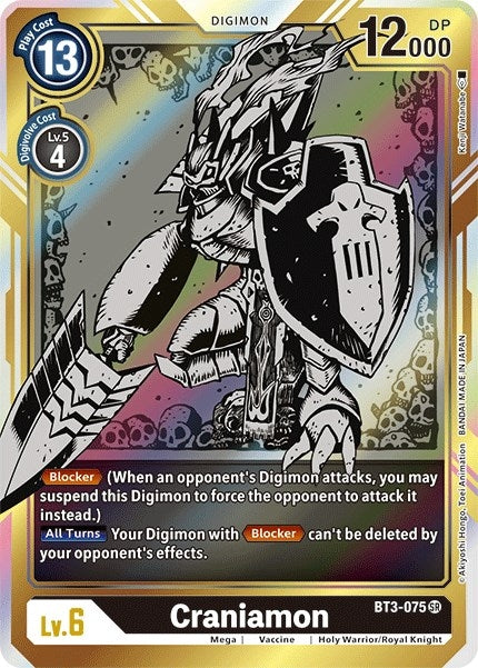 Image for Craniamon (Alternate Art) (BT3-075 SR) (BT01-03B) - Digimon Card Game