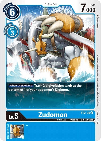 Image for Zudomon - ST2-09 (Tamer Battle Pack 1) (ST2-09 U) (ST-2) - Digimon Card Game