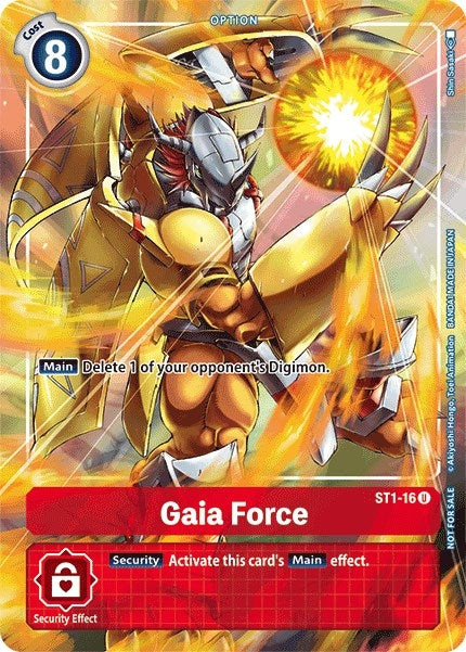 Image for Gaia Force - ST1-16 (Tamer's Evolution Box) (ST1-16 U) (ST-1) - Digimon Card Game