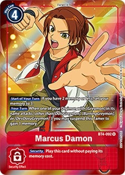 Image for Marcus Damon (Box Topper) (BT4-092 R) (BT04) - Digimon Card Game