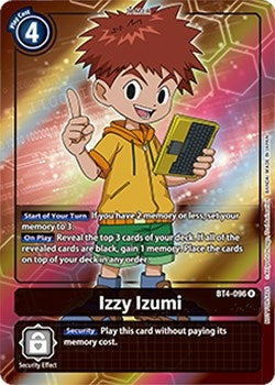 Image for Izzy Izumi (Box Topper) (BT4-096 R) (BT04) - Digimon Card Game