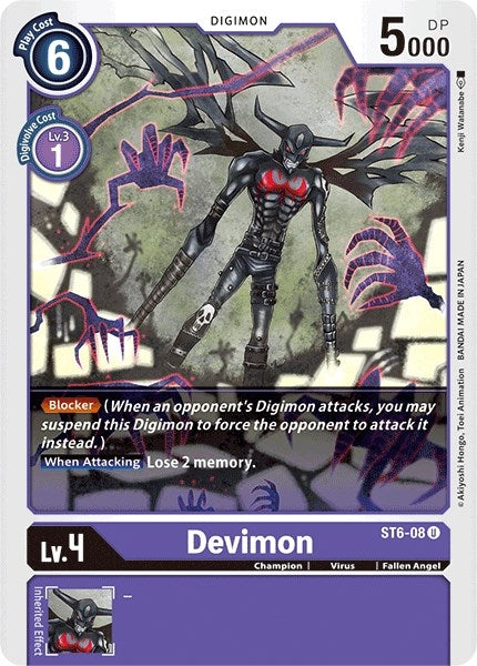 Image for Devimon (ST6-08 U) (ST-6) - Digimon Card Game