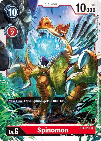 Image for Spinomon (BT4-018 U) (BT04) - Digimon Card Game