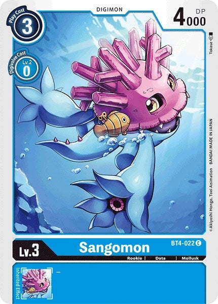 Image for Sangomon (BT4-022 C) (BT04) - Digimon Card Game