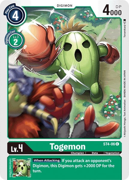 Image for Togemon (ST4-06 C) (ST-4) - Digimon Card Game