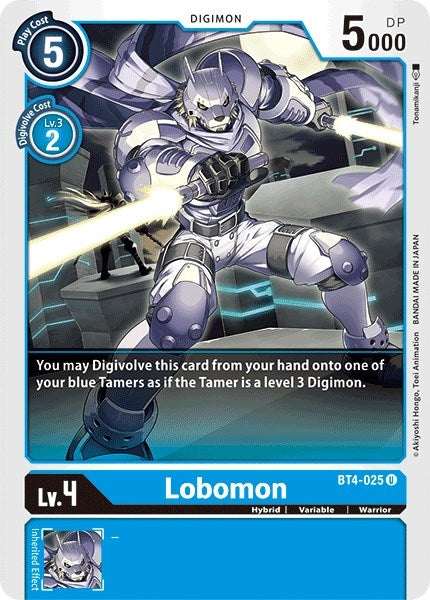 Image for Lobomon (BT4-025 U) (BT04) - Digimon Card Game