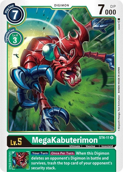 Image for MegaKabuterimon (ST4-11 R) (ST-4) - Digimon Card Game