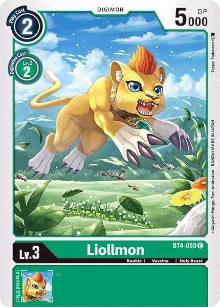 Image for Liollmon (BT4-050 C) (BT04) - Digimon Card Game