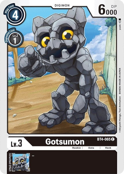 Image for Gotsumon (BT4-065 C) (BT04) - Digimon Card Game