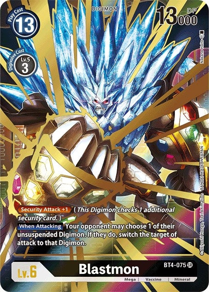 Image for Blastmon (Alternate Art) (BT4-075 SR) (BT04) - Digimon Card Game