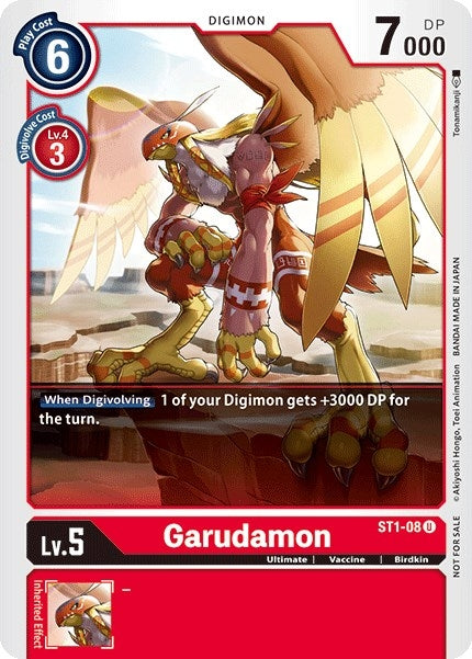 Image for Garudamon - ST1-08 (Tamer Party Vol. 2 Promo) (ST1-08 U) (ST-1) - Digimon Card Game