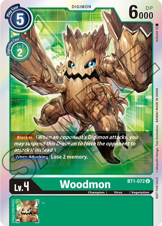 Image for Woodmon - BT1-072 (Event Pack 1) (BT1-072 U) (BT01-03A) - Digimon Card Game