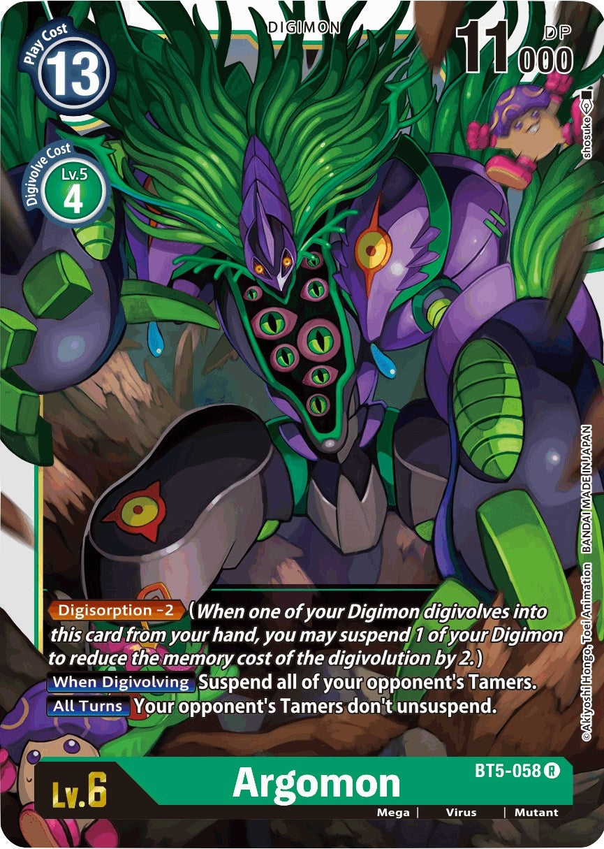 Image for Argomon (BT5-058 R) (BT05) - Digimon Card Game