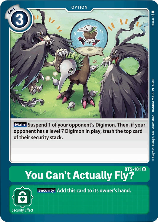 Image for You Can't Actually Fly? (BT5-101 U) (BT05) - Digimon Card Game
