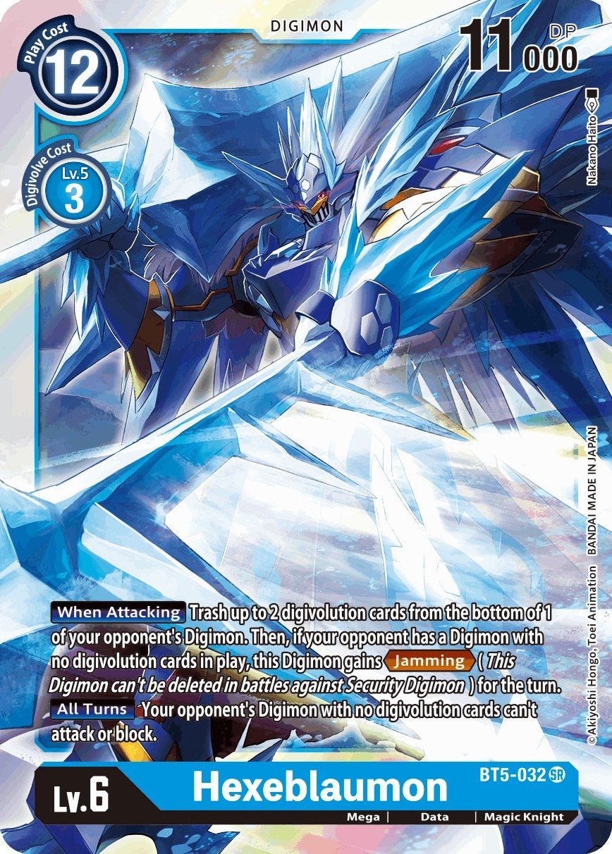 Image for Hexeblaumon (BT5-032 SR) (BT05) - Digimon Card Game