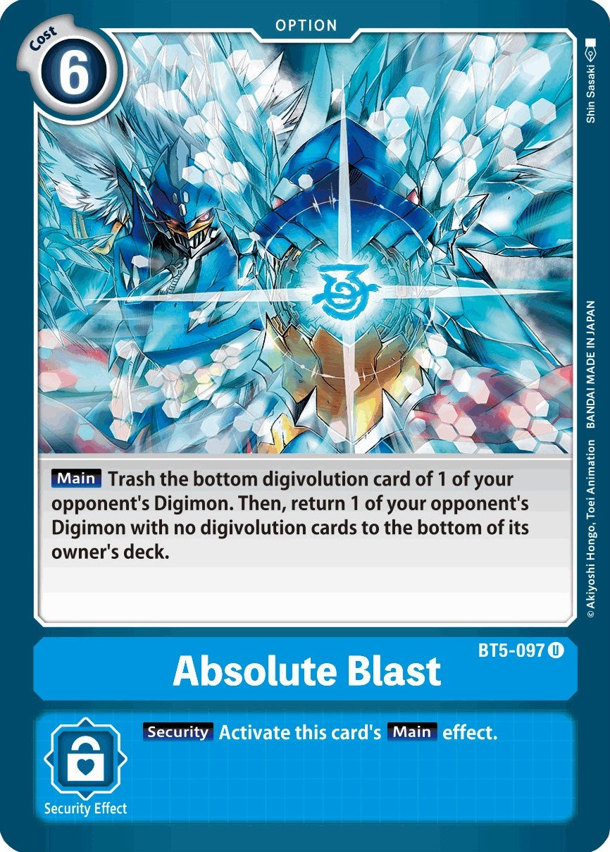 Image for Absolute Blast (BT5-097 U) (BT05) - Digimon Card Game