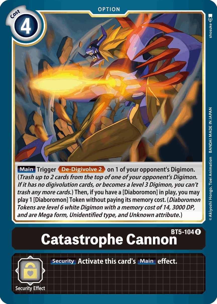 Image for Catastrophe Cannon (BT5-104 R) (BT05) - Digimon Card Game