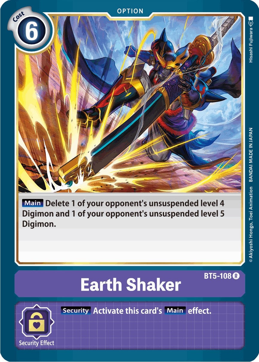 Image for Earth Shaker (BT5-108 R) (BT05) - Digimon Card Game