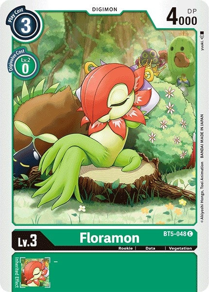 Image for Floramon (BT5-048 C) (BT05) - Digimon Card Game