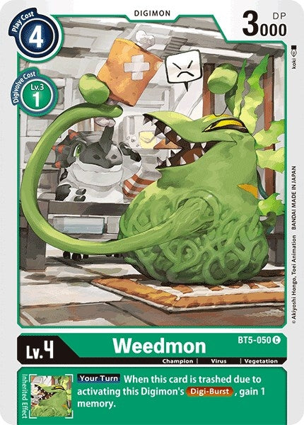 Image for Weedmon (BT5-050 C) (BT05) - Digimon Card Game
