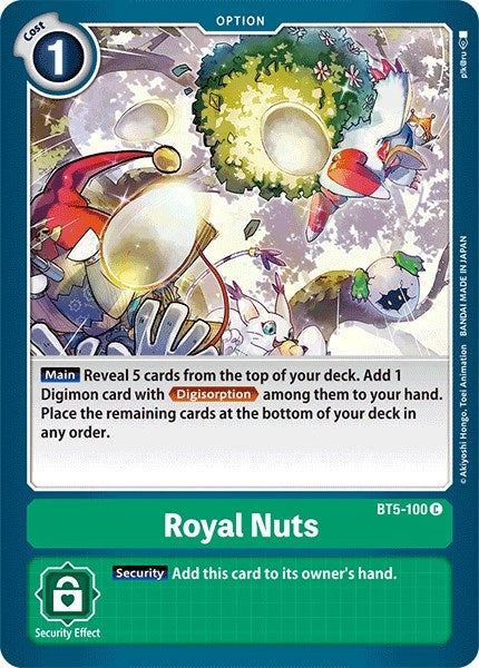 Image for Royal Nuts (BT5-100 C) (BT05) - Digimon Card Game