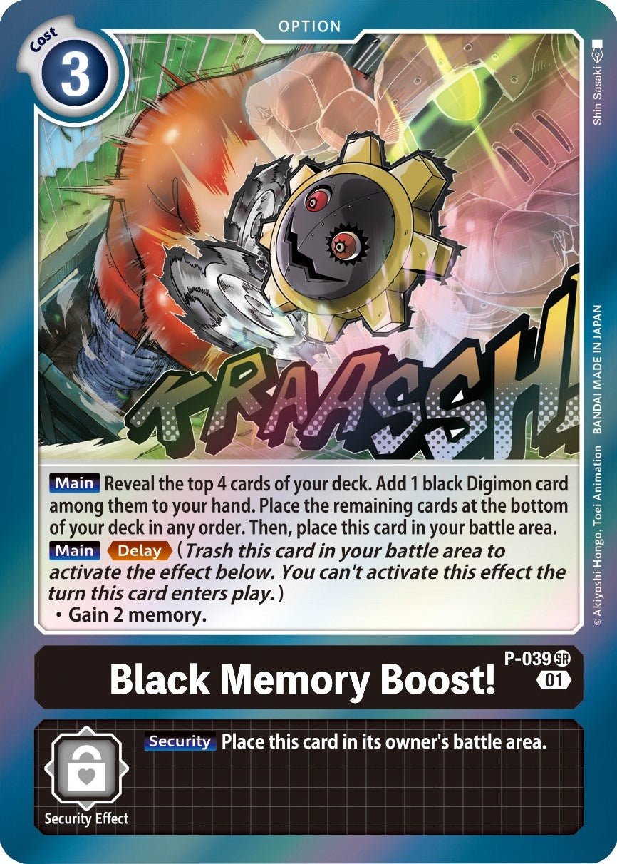 Image for Black Memory Boost! (P-039 SR) (D-PR) - Digimon Card Game