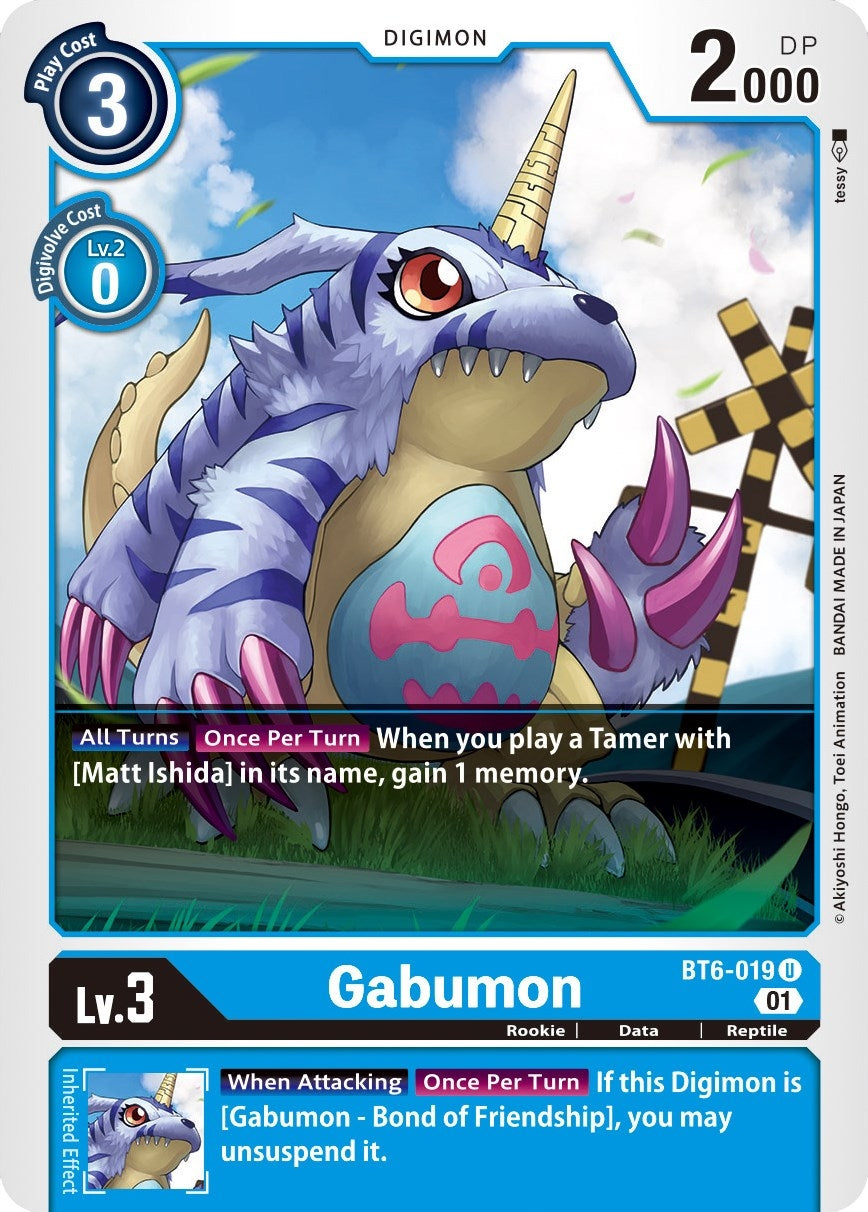 Image for Gabumon (BT6-019 U) (BT06) - Digimon Card Game